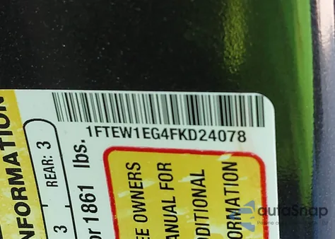 2015 Ford F-150 Xlt из США, поврежденный, VIN 1FTEW1EG4FKD24078